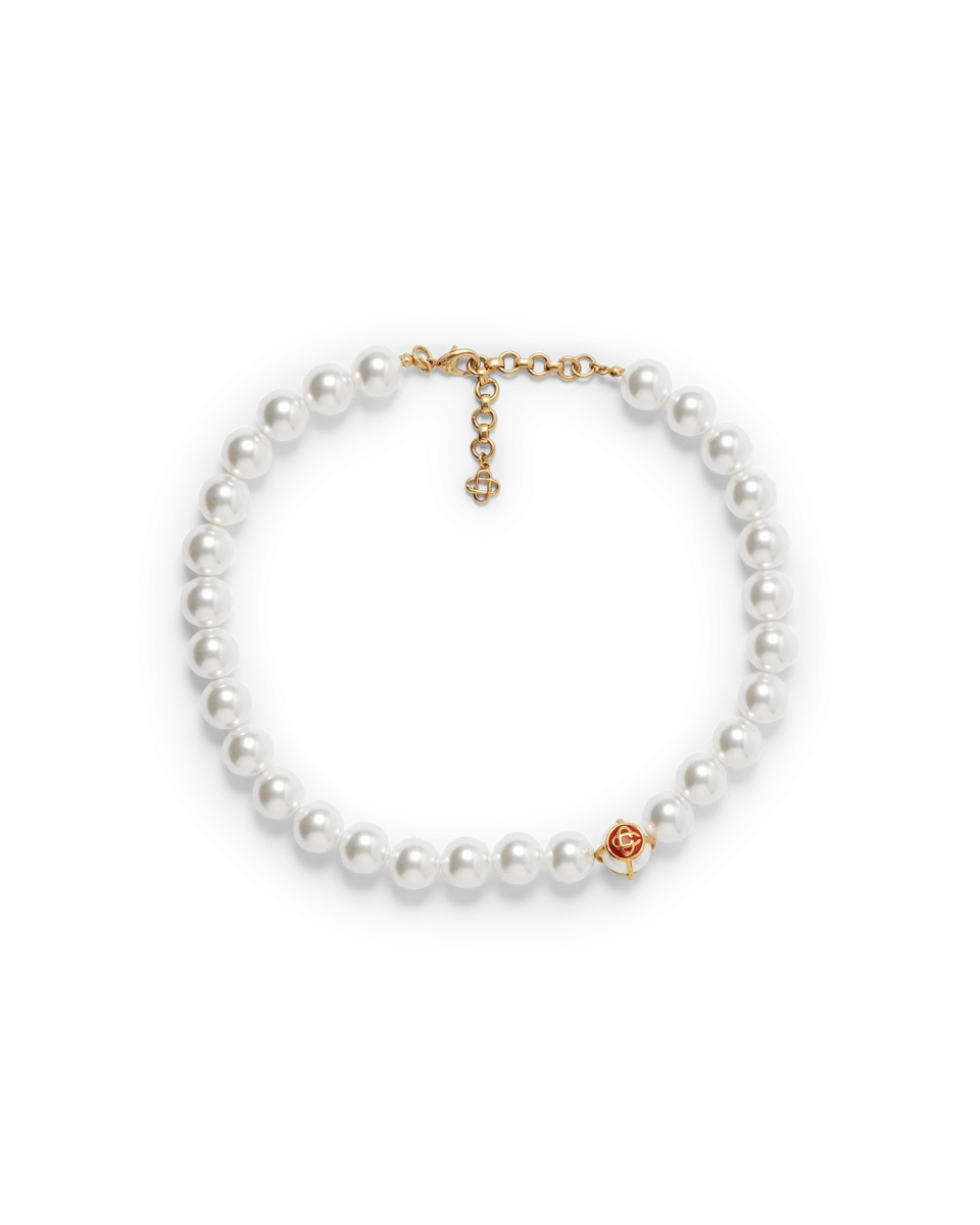 Caged Pearl Necklace