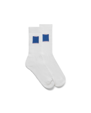 Blue Casa Square Socks