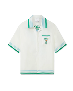 Metaphysical Tennis Icon Short Sleeve Silk Shirt