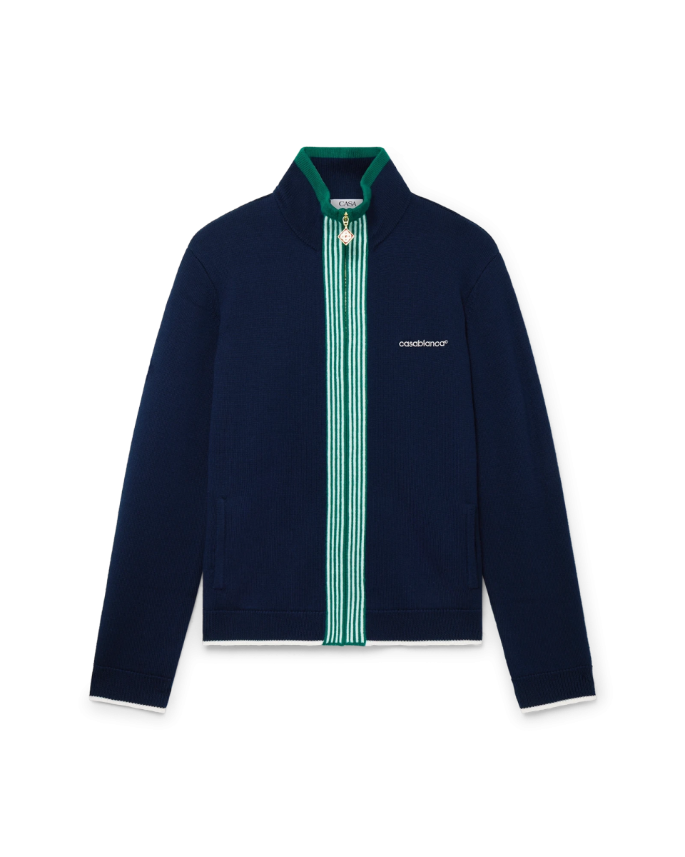 Knit Tennis Track Jacket