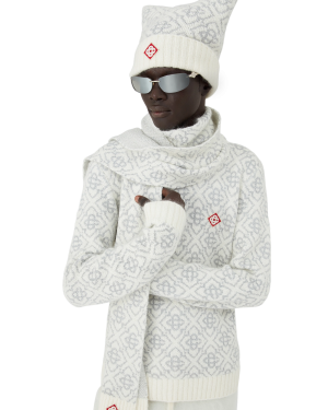 Ski Monogram Mohair Scarf