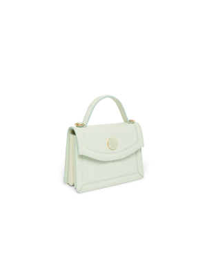 Mint Monogram Embossed Mini Jeanne Bag