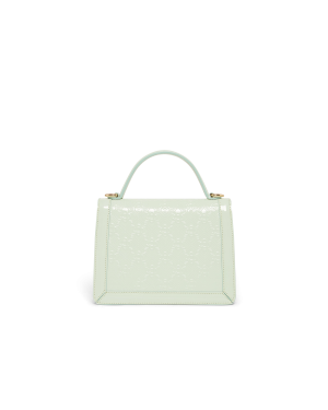Mint Monogram Embossed Mini Jeanne Bag