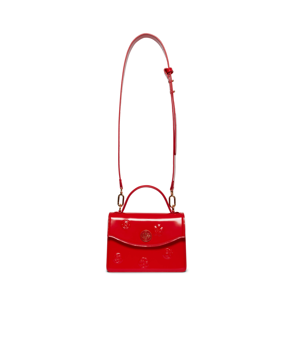 Red Emblems Mini Jeanne Bag