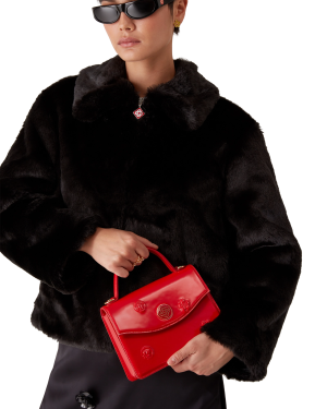 Red Emblems Mini Jeanne Bag