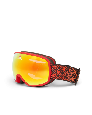 Red & Orange Gradient Ski Goggles