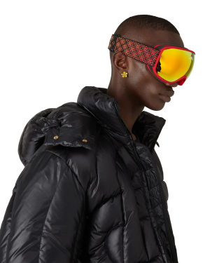 Red & Orange Gradient Ski Goggles