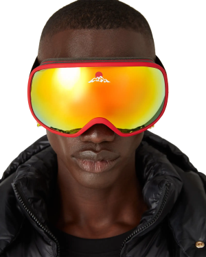 Red & Orange Gradient Ski Goggles