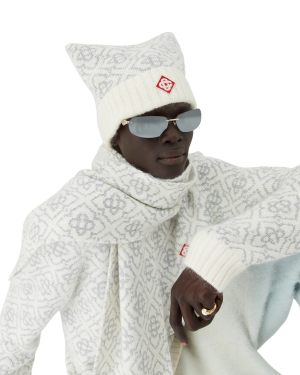 Ski Monogram Mohair Beanie