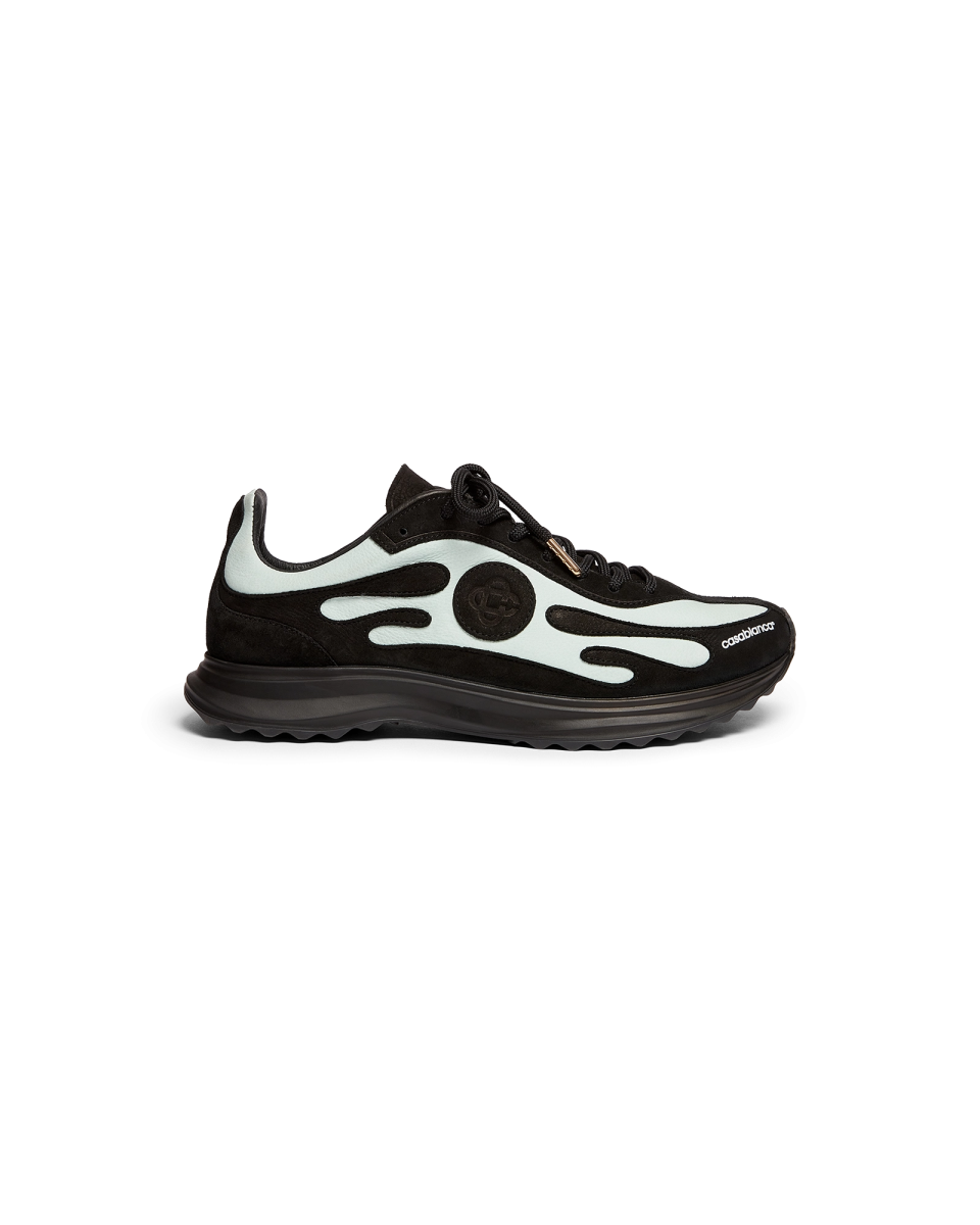 Women's Black & Mint Stade Sneaker