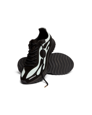 Women’s Black & Mint Stade Sneaker