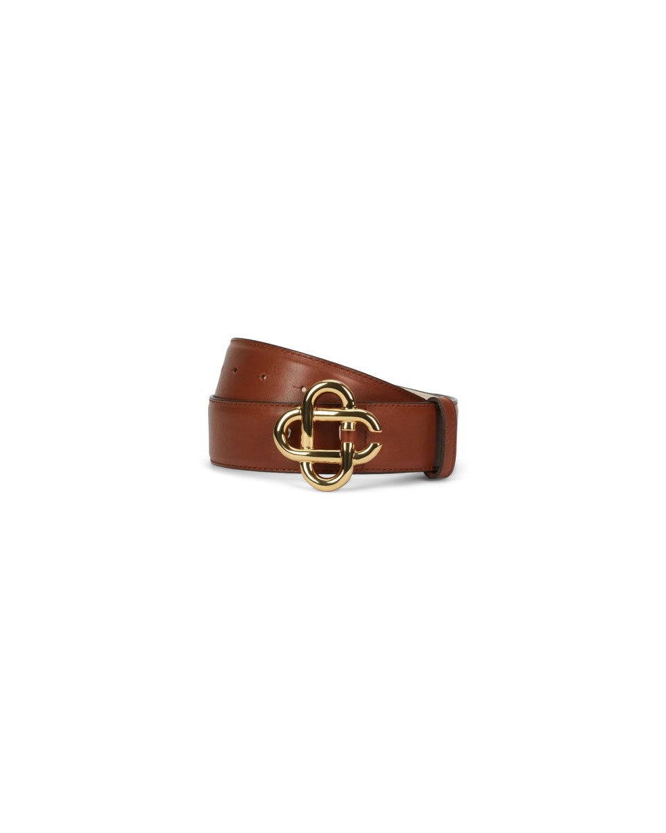 Mens Cinnamon Leather Belt