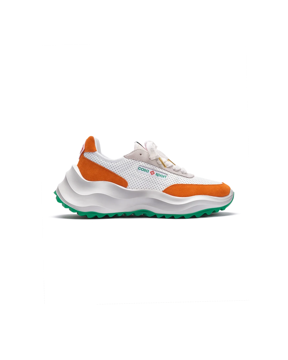 Women's Atlantis White & Clay Orange Sneaker
