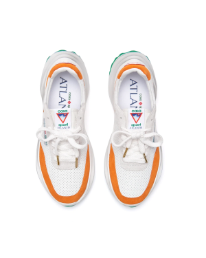Women’s Atlantis White & Clay Orange Sneaker