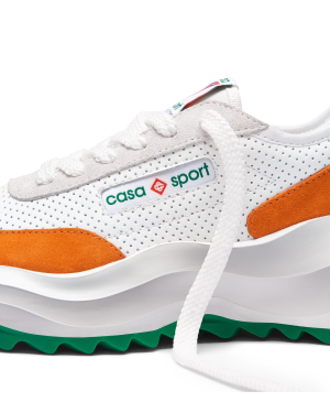 Women’s Atlantis White & Clay Orange Sneaker