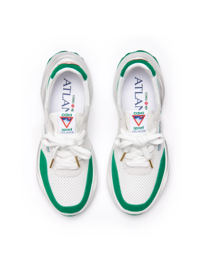 Women’s Atlantis White & Tennis Green Sneaker