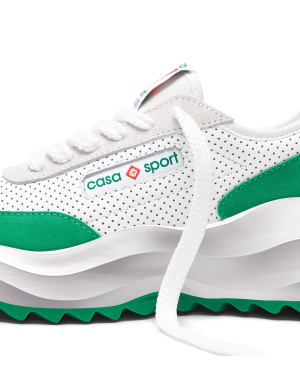 Women’s Atlantis White & Tennis Green Sneaker