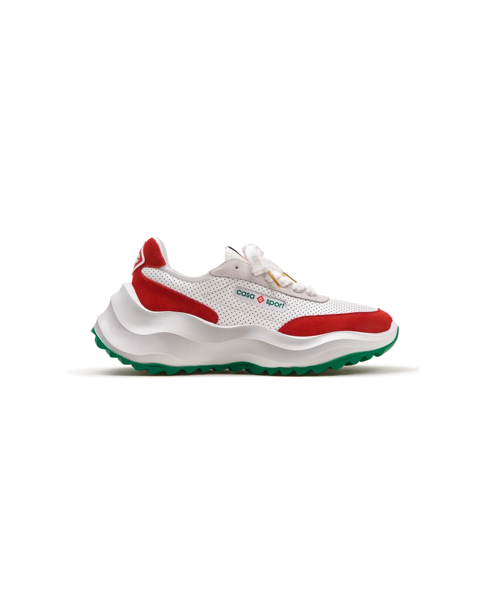 Men's Atlantis White & Red Sneaker