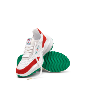 Men’s Atlantis White & Red Sneaker