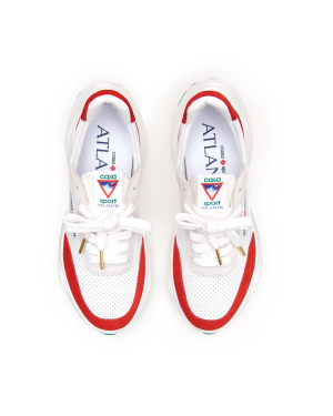 Men’s Atlantis White & Red Sneaker