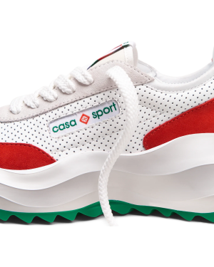 Men’s Atlantis White & Red Sneaker