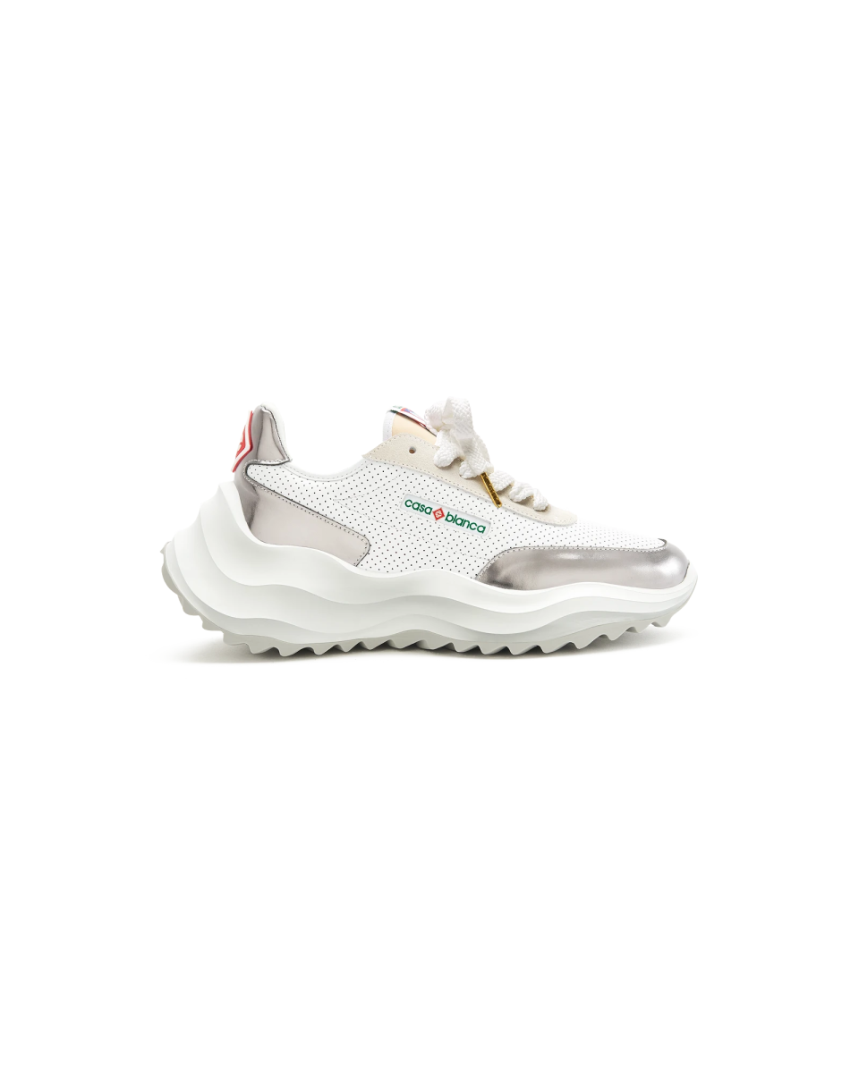 Women's Atlantis White & Chrome Sneaker