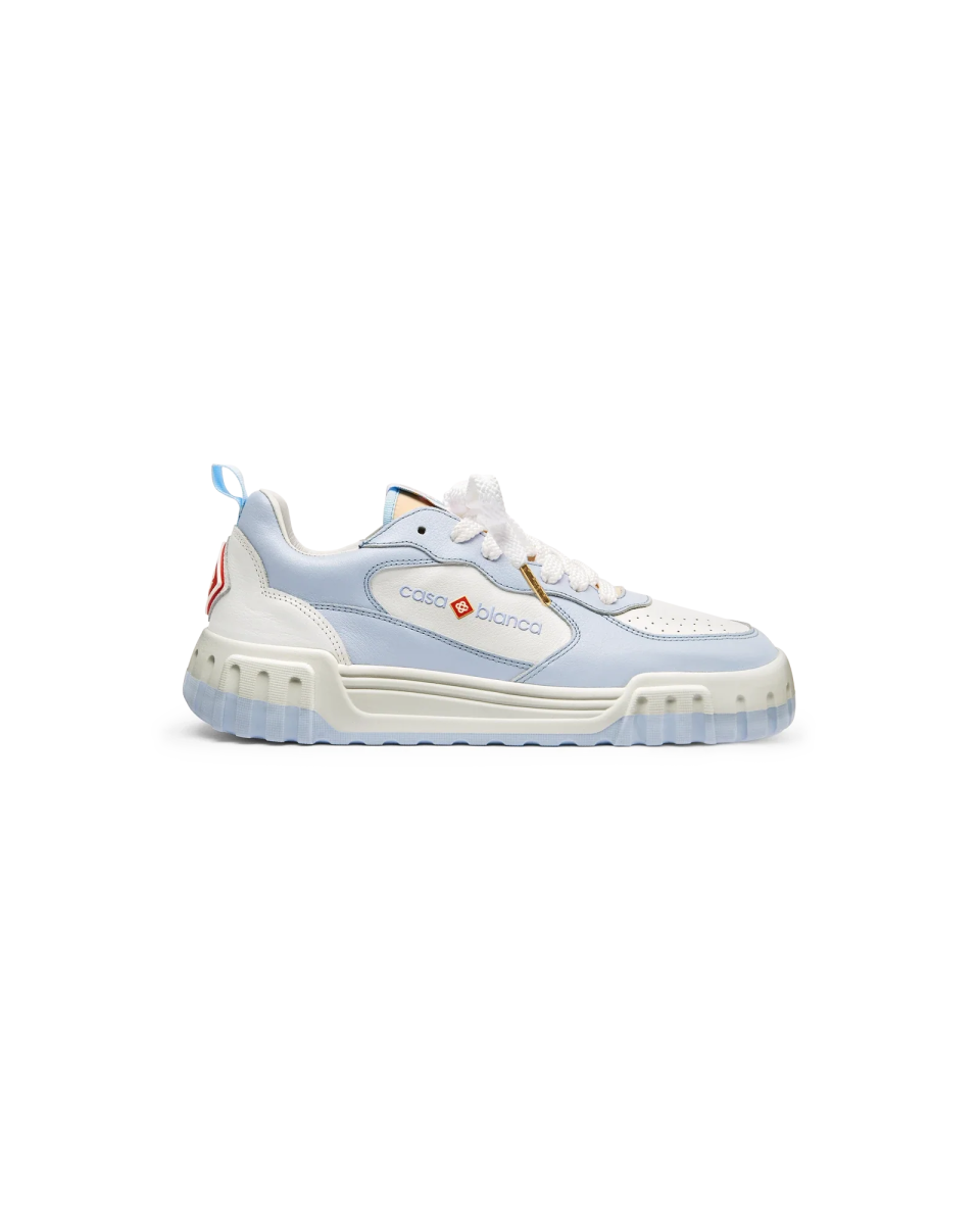 Men's Court White & Powder Blue Sneaker
