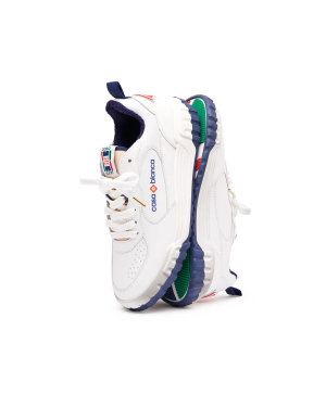 Women’s Court White & Navy Sneaker