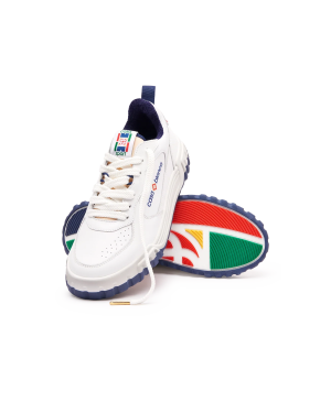 Women’s Court White & Navy Sneaker