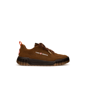 Women’s Brown Suede Court Sneaker