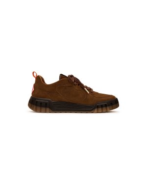 Men’s Brown Suede Court Sneaker