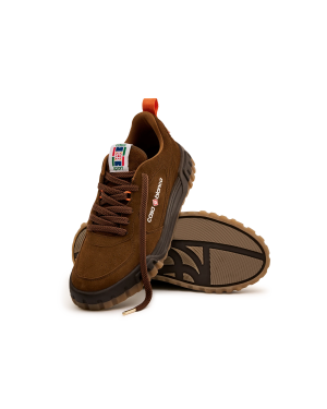 Men’s Brown Suede Court Sneaker