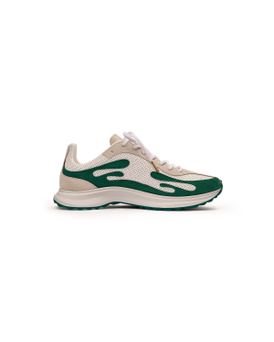 Women’s White & Green Stade Sneaker