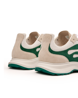 Women’s White & Green Stade Sneaker