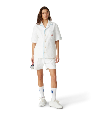 Blue Casa Square Socks