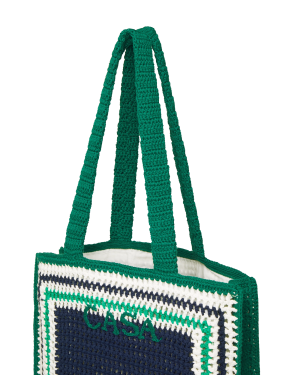 Stripe Crochet Bag