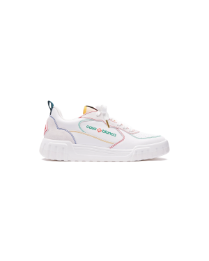 Men’s Court White & Multicolour Sneakers