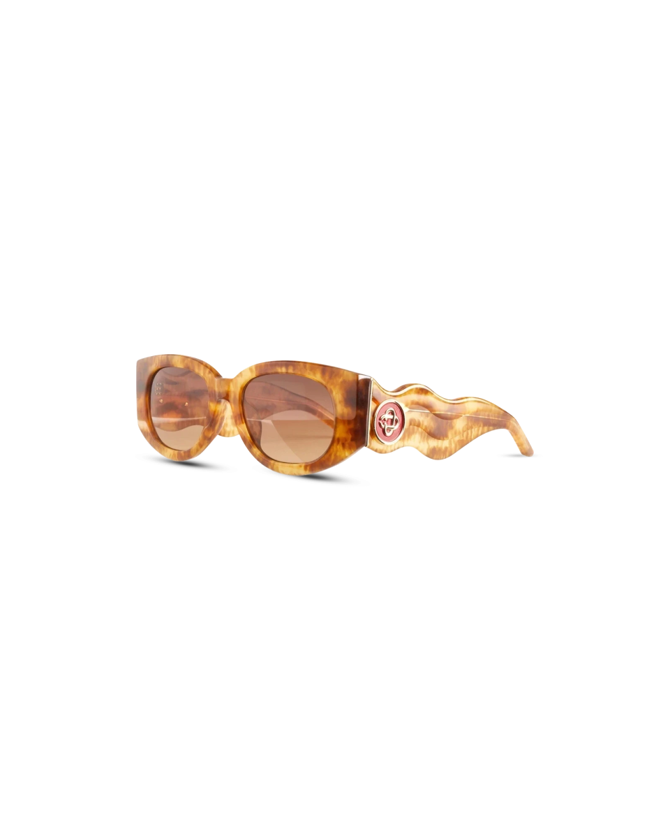 Gold & Brown The Memphis Sunglasses