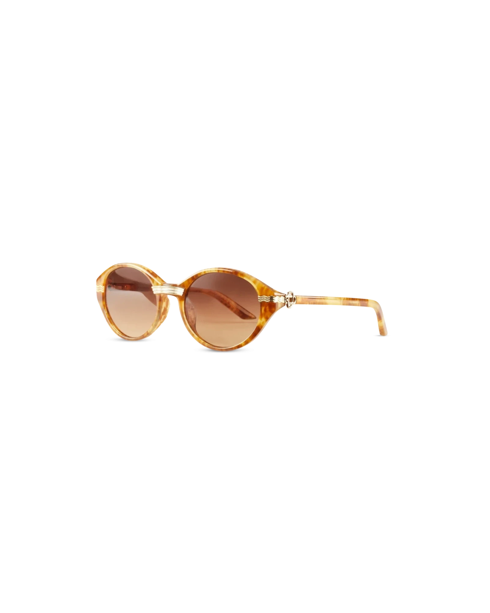 Gold & Brown Cannes Sunglasses