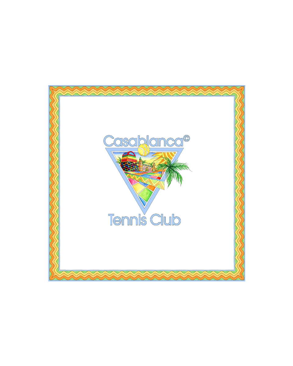 Tennis Club Icon Large Silk Scarf