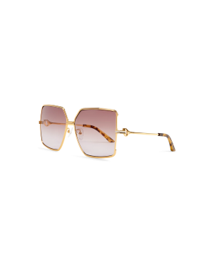 Brown & Gold The Castillo Sunglasses