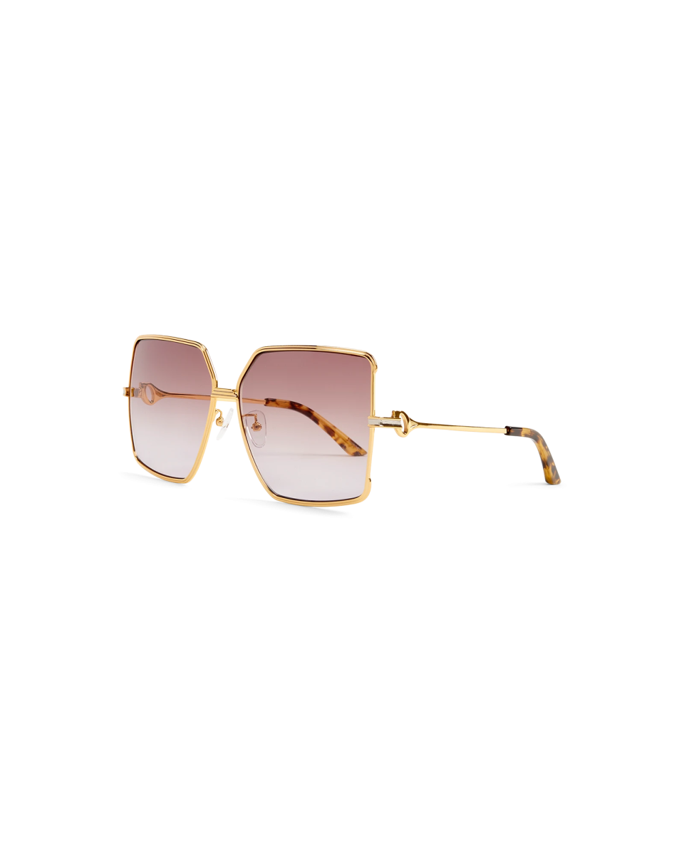 Brown & Gold The Castillo Sunglasses