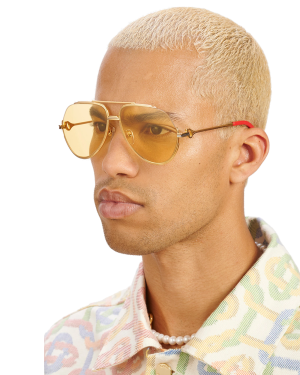 Yellow & Gold The Albán Sunglasses