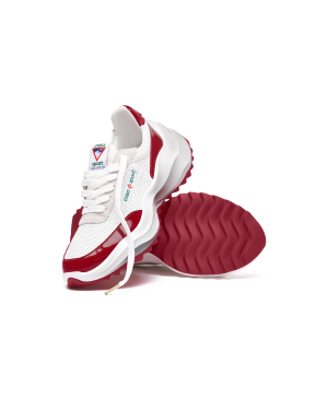 Men’s Atlantis White & Haute Red Sneaker