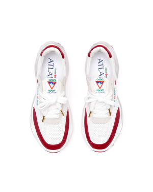 Men’s Atlantis White & Haute Red Sneaker