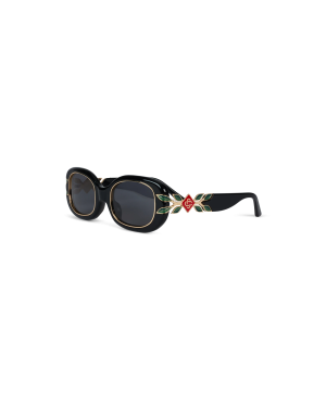 Black & Gold Laurel Sunglasses