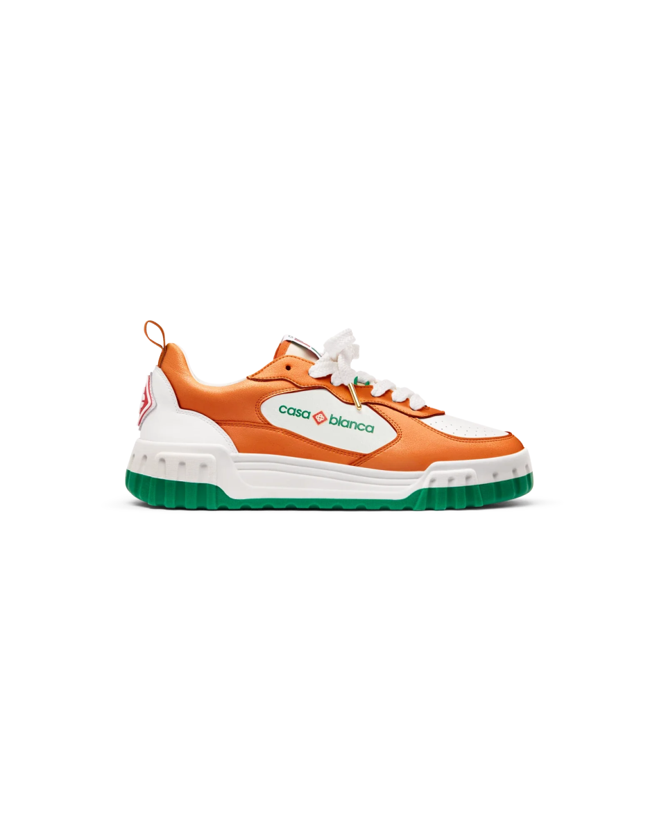 Women's Court Orange & White Sneaker