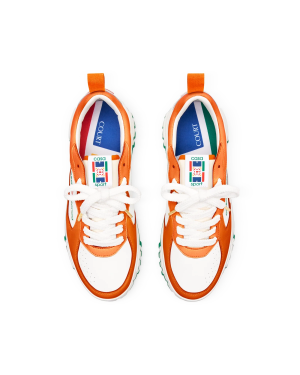 Women’s Court Orange & White Sneaker