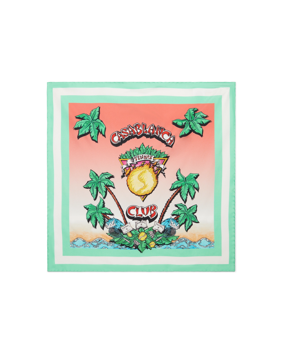 Tennis Club Medium Silk Scarf