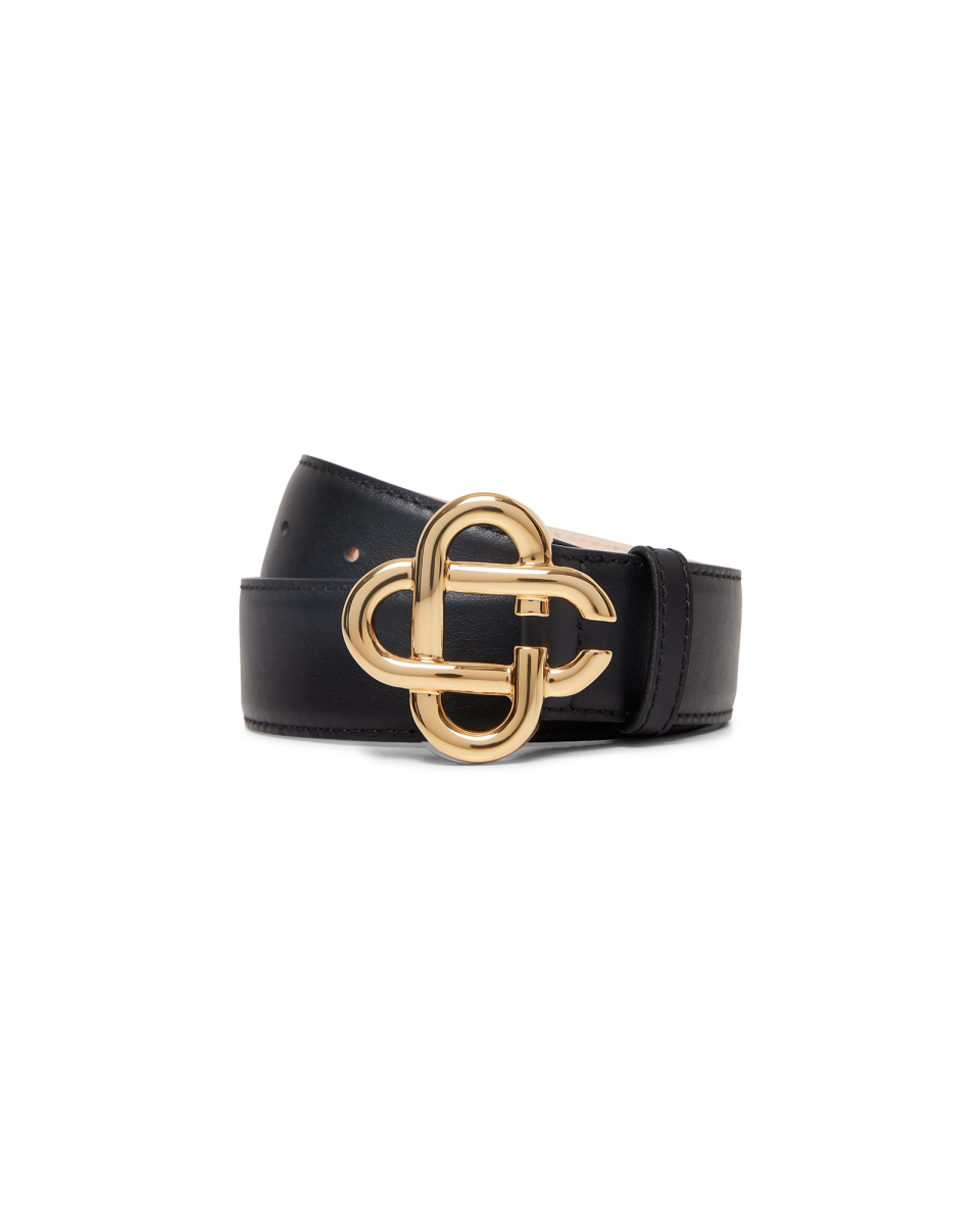 Black CC Logo Belt
